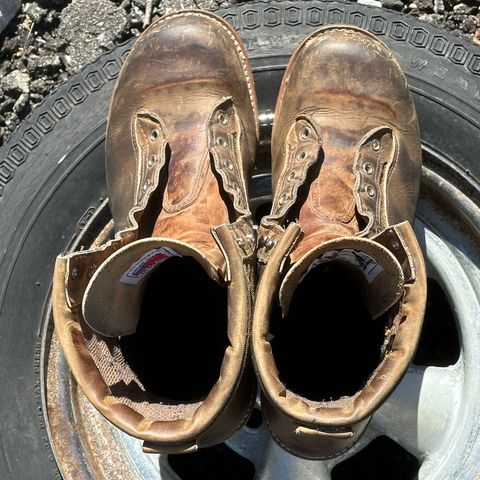 Hall's Safety Equipment Lace-To-Toe Lineman Boot in Brown Crazy Horse Oiled Leather