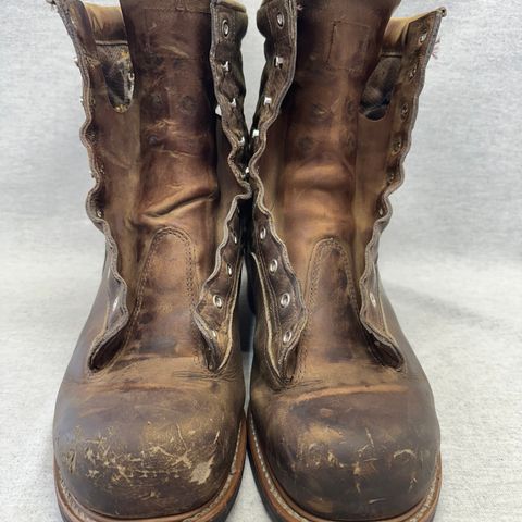 Hall's Safety Equipment Lace-To-Toe Lineman Boot in Brown Crazy Horse Oiled Leather