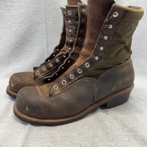 Hall's Safety Equipment Lace-To-Toe Lineman Boot in Brown Crazy Horse Oiled Leather