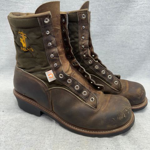 Hall's Safety Equipment Lace-To-Toe Lineman Boot in Brown Crazy Horse Oiled Leather