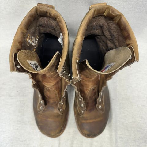 Hall's Safety Equipment Lace-To-Toe Lineman Boot in Brown Crazy Horse Oiled Leather