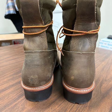 Hall's Safety Equipment Lace-To-Toe Lineman Boot in Brown Crazy Horse Oiled Leather