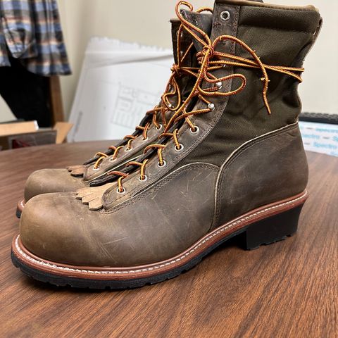 Hall's Safety Equipment Lace-To-Toe Lineman Boot in Brown Crazy Horse Oiled Leather