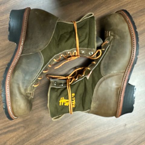 Hall's Safety Equipment Lace-To-Toe Lineman Boot in Brown Crazy Horse Oiled Leather