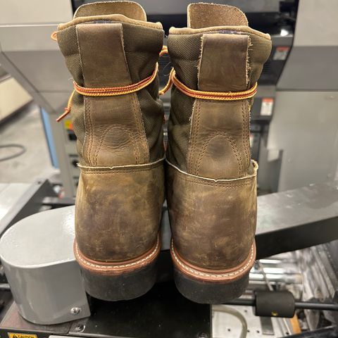 Hall's Safety Equipment Lace-To-Toe Lineman Boot in Brown Crazy Horse Oiled Leather