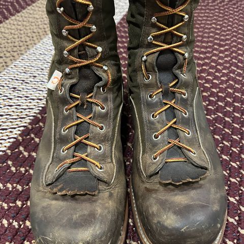 Hall's Safety Equipment Lace-To-Toe Lineman Boot in Brown Crazy Horse Oiled Leather