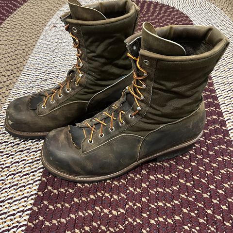 Hall's Safety Equipment Lace-To-Toe Lineman Boot in Brown Crazy Horse Oiled Leather