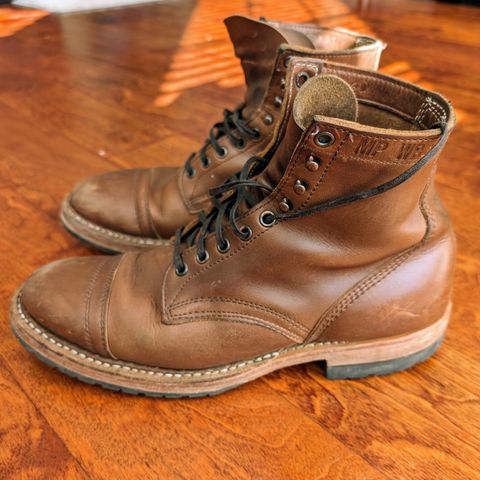 Search result thumbnail of White's MP-Sherman Toe Cap in Horween British Tan Chromexcel