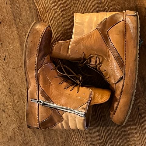 DIY Geobasket in Horween Natural Essex & Horween Unglazed Natural Shell Cordovan