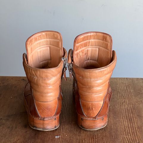 DIY Geobasket in Horween Natural Essex & Horween Unglazed Natural Shell Cordovan