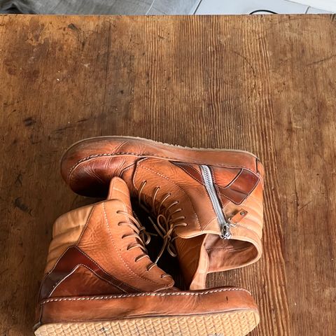 DIY Geobasket in Horween Natural Essex & Horween Unglazed Natural Shell Cordovan