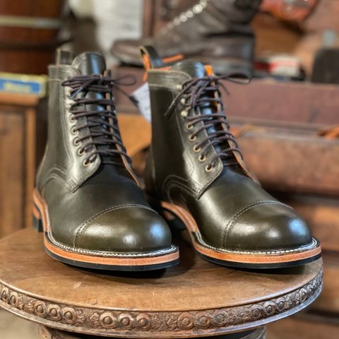 Bordon Tukano Boots in Wickett & Craig Olive H Latigo