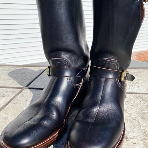 Unsung U 22-2 Engineer Boot in Wickett & Craig Burgundy H Latigo