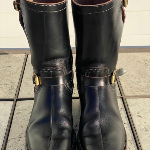 Unsung U 22-2 Engineer Boot in Wickett & Craig Burgundy H Latigo