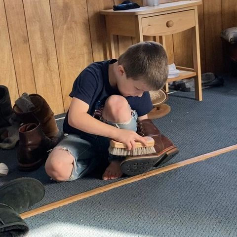 Grant Stone Diesel Boot in Horween Crimson Chromexcel