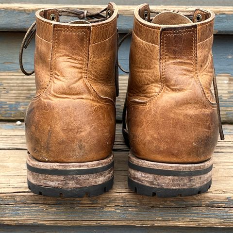Truman Plain Toe Boot in Horween Natural Cypress