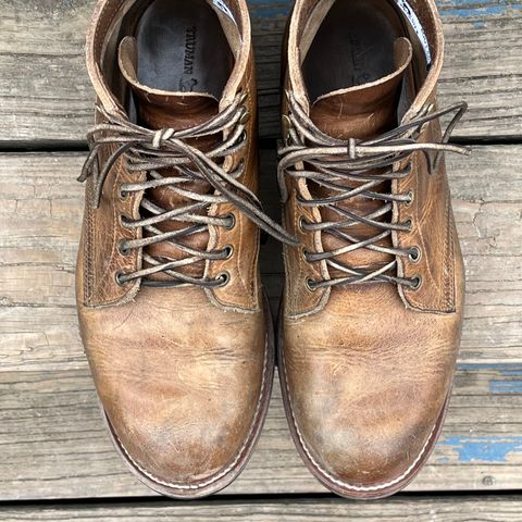 Truman Plain Toe Boot in Horween Natural Cypress