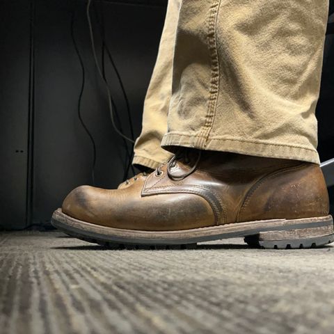 Truman Plain Toe Boot in Horween Natural Cypress