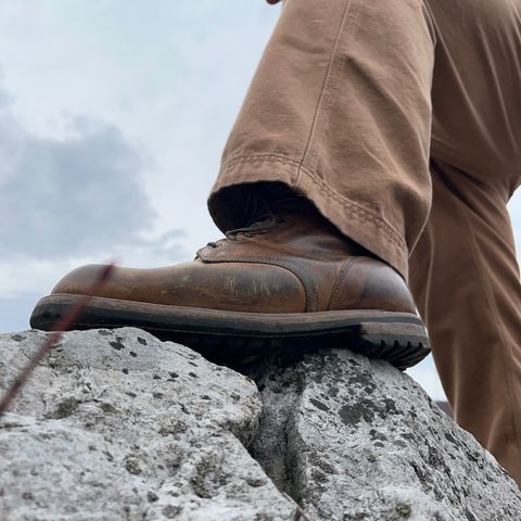 Truman Plain Toe Boot in Horween Natural Cypress