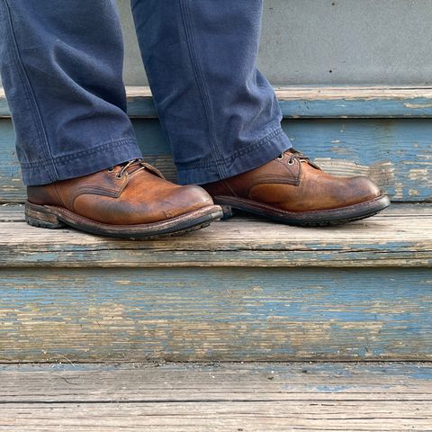 Truman Plain Toe Boot in Horween Natural Cypress