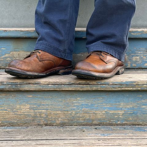 Truman Plain Toe Boot in Horween Natural Cypress