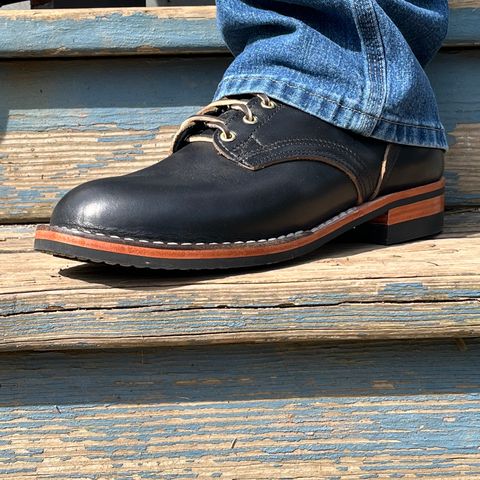 Nicks Comstock in Horween Black Chromexcel