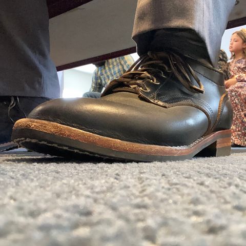 Nicks Comstock in Horween Black Chromexcel