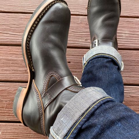 Search result thumbnail of Wesco Mister Lou in Horween Black Teacore Chromexcel