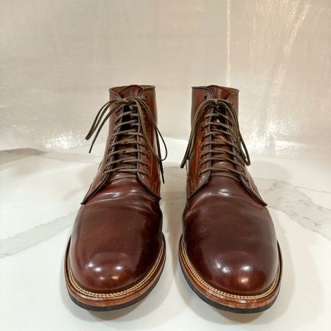 View photo of Viberg Service Boot in Horween Color 4 Shell Cordovan