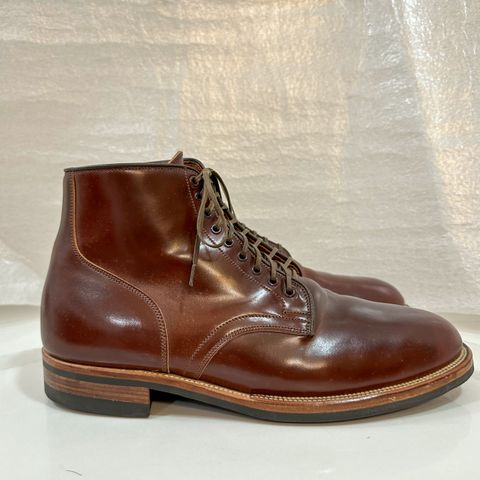 View photo of Viberg Service Boot in Horween Color 4 Shell Cordovan