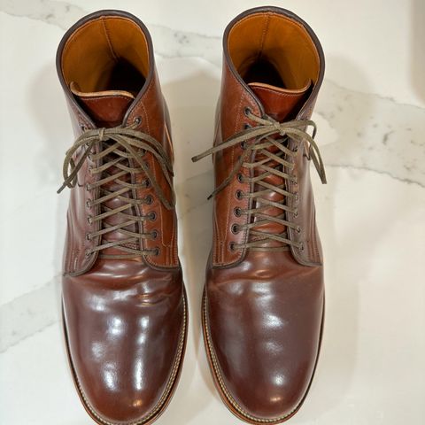 View photo of Viberg Service Boot in Horween Color 4 Shell Cordovan