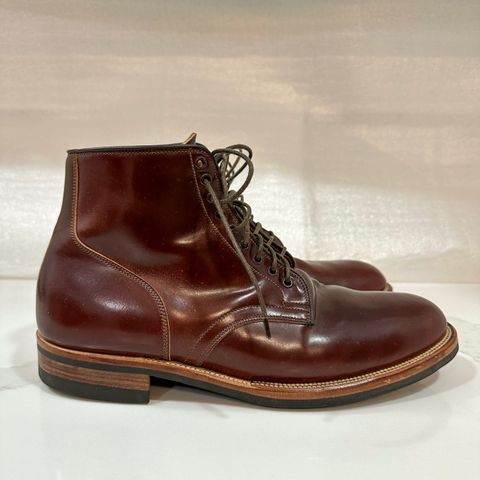 View photo of Viberg Service Boot in Horween Color 4 Shell Cordovan