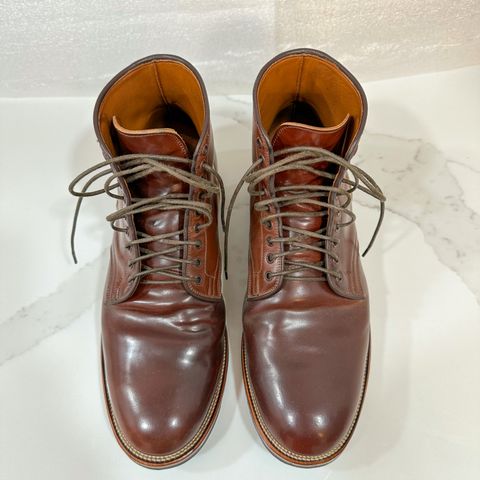 View photo of Viberg Service Boot in Horween Color 4 Shell Cordovan