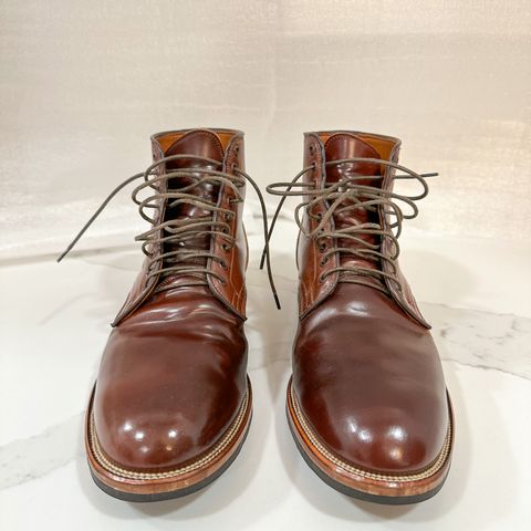 View photo of Viberg Service Boot in Horween Color 4 Shell Cordovan