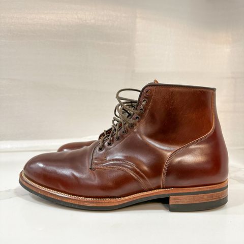 View photo of Viberg Service Boot in Horween Color 4 Shell Cordovan