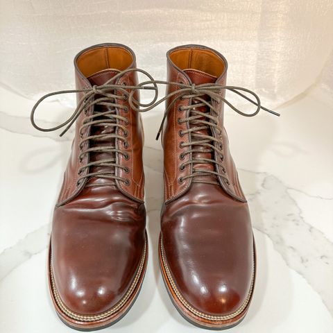 View photo of Viberg Service Boot in Horween Color 4 Shell Cordovan