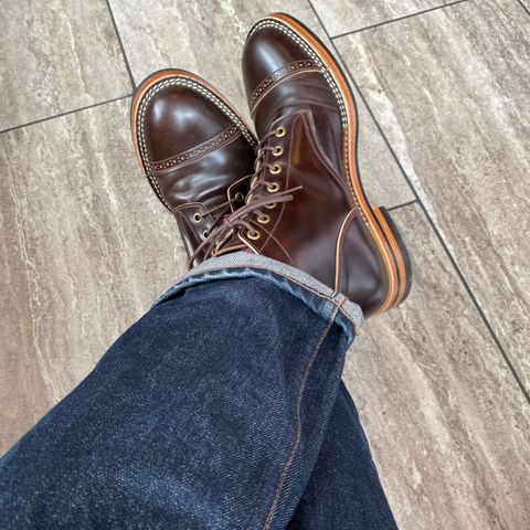 Search result thumbnail of Onderhoud SVC03 Service Boot in Leder Ogawa Chocolate Shell Cordovan