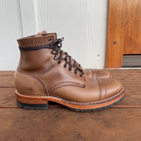 View photo of White's MP-Sherman Toe Cap in Horween Natural Chromexcel