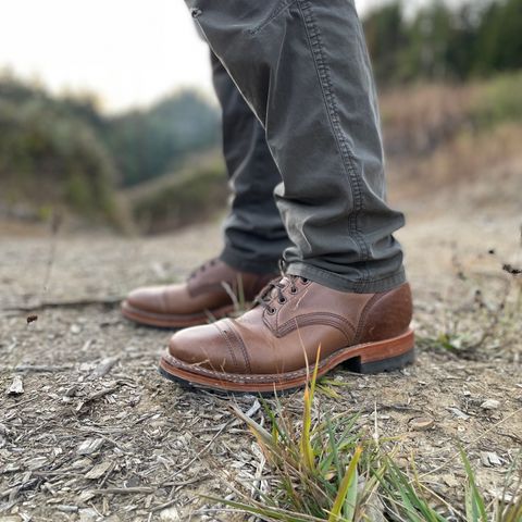 View photo of White's MP-Sherman Toe Cap in Horween Natural Chromexcel