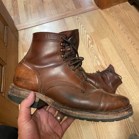 View photo of White's MP-Sherman Toe Cap in Horween Natural Chromexcel