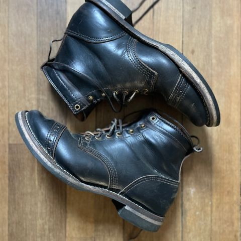 View photo of Wesco x S&S Axe Breaker in Horween Black Chromexcel