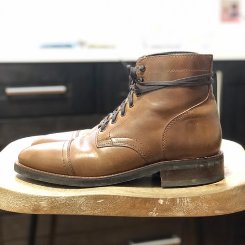 Thursday Captain in Horween Natural Chromexcel