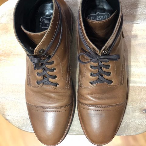 Thursday Captain in Horween Natural Chromexcel