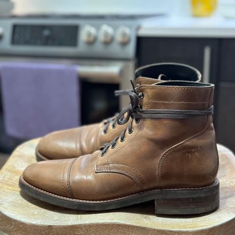 Thursday Captain in Horween Natural Chromexcel
