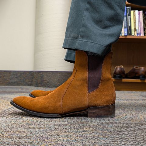 The Last Shoemaker Cigar Time in Tan Suede
