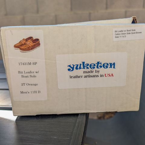 Yuketen Bit Loafer in 2T Orange