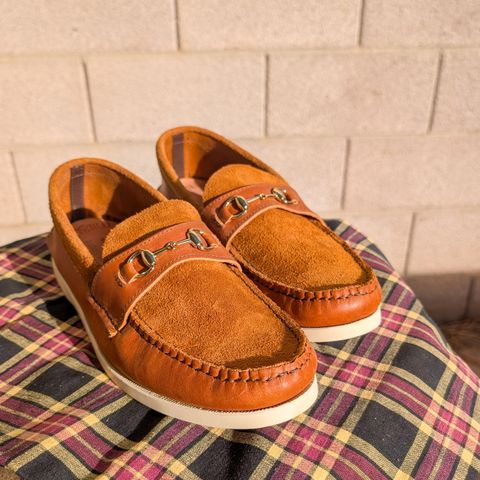 Yuketen Bit Loafer in 2T Orange