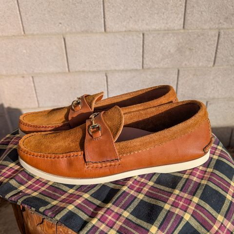 Yuketen Bit Loafer in 2T Orange