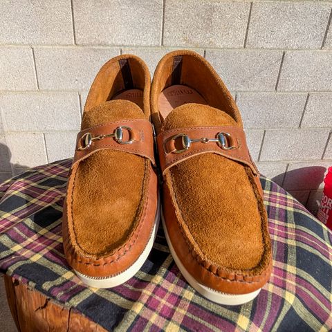 Yuketen Bit Loafer in 2T Orange