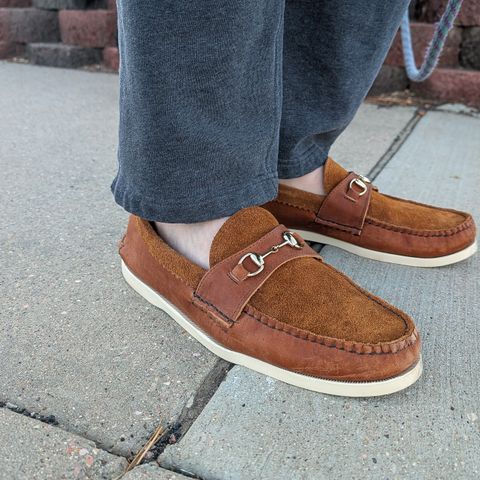 Yuketen Bit Loafer in 2T Orange